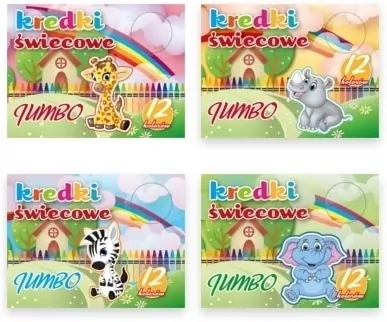 Kredki świecowe. 12 kolorów - tantis.pl