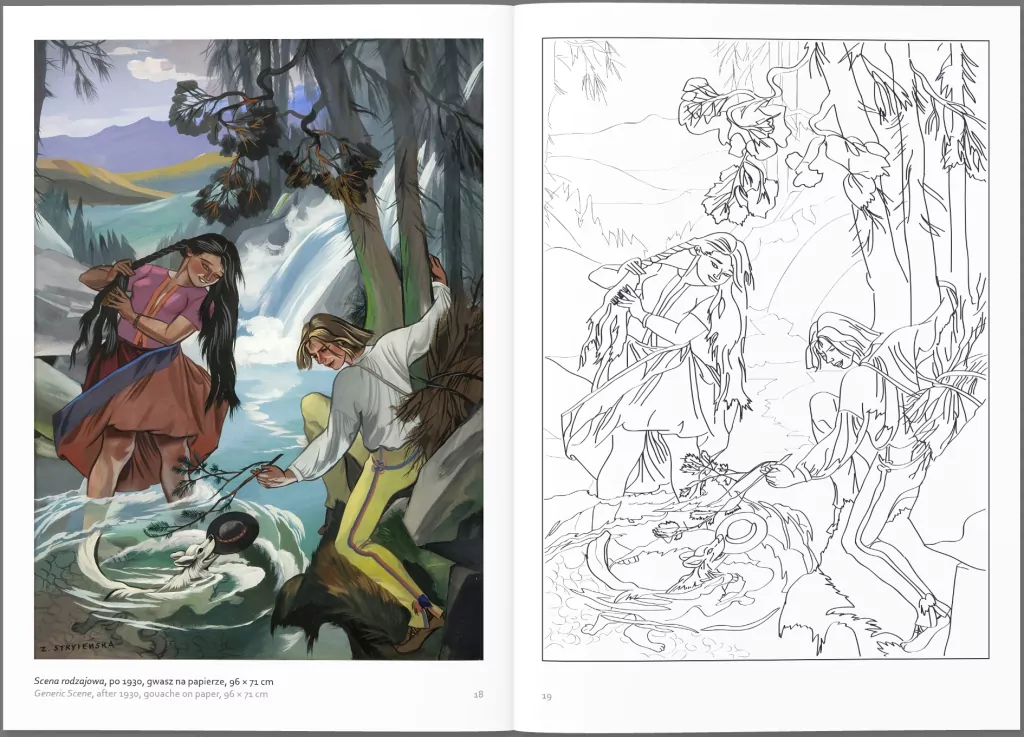 Zofia Stryjeńska. Zeszyt do kolorowania - tantis.pl