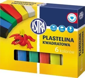 Plastelina kwadratowa. 6 kolorów. - tantis.pl