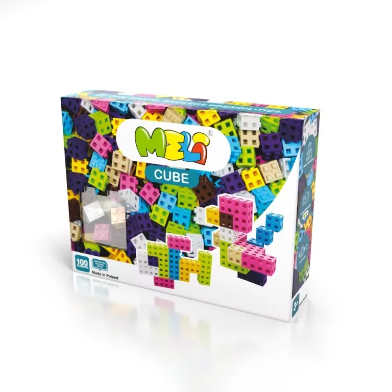 Klocki Meli Cube Pink 100 elementów - tantis.pl