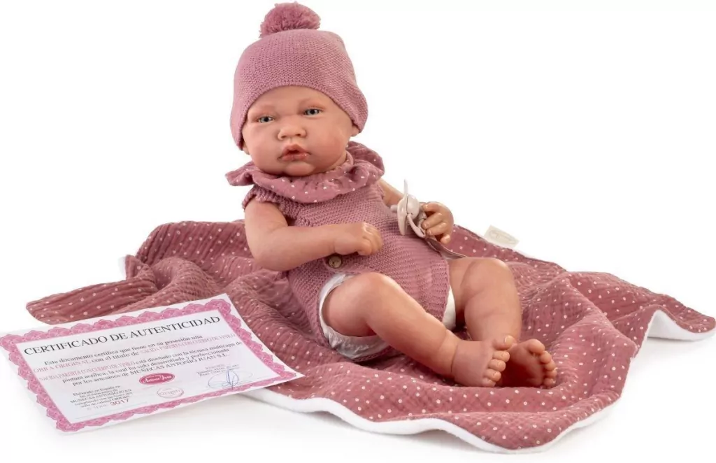 Lalka Reborn kolekcjonerska z kocykiem 42cm - tantis.pl