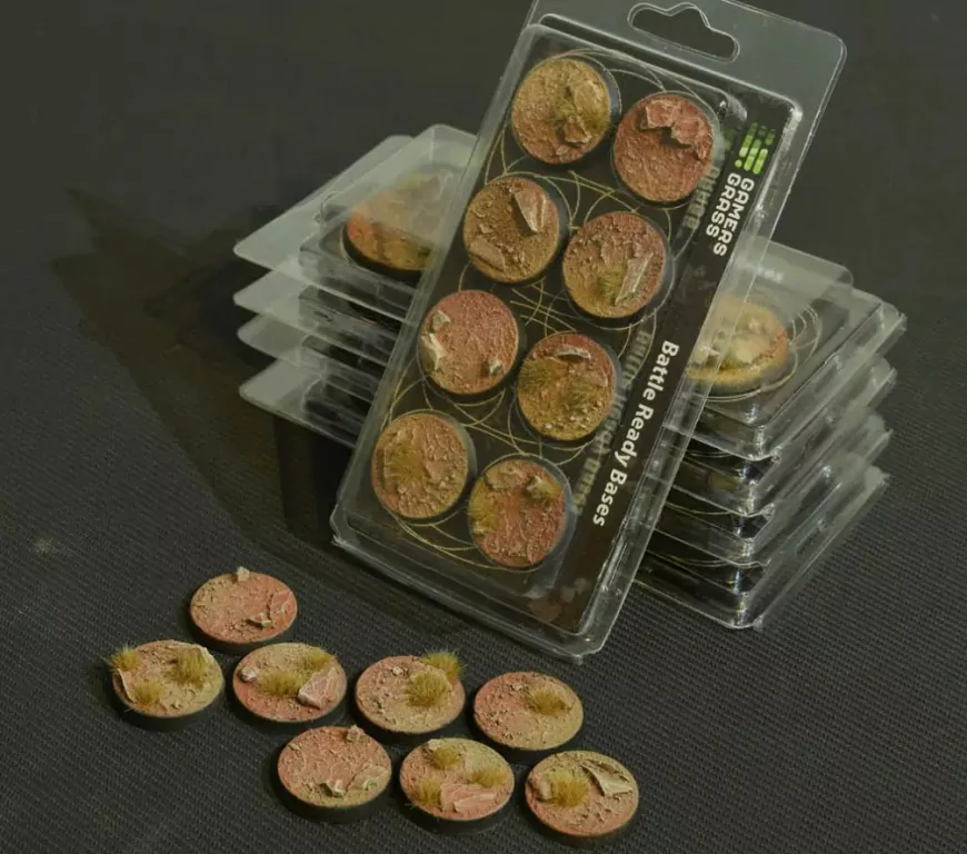 Gamers Grass: Bases Round - Badlands 32mm (8 szt.) - tantis.pl
