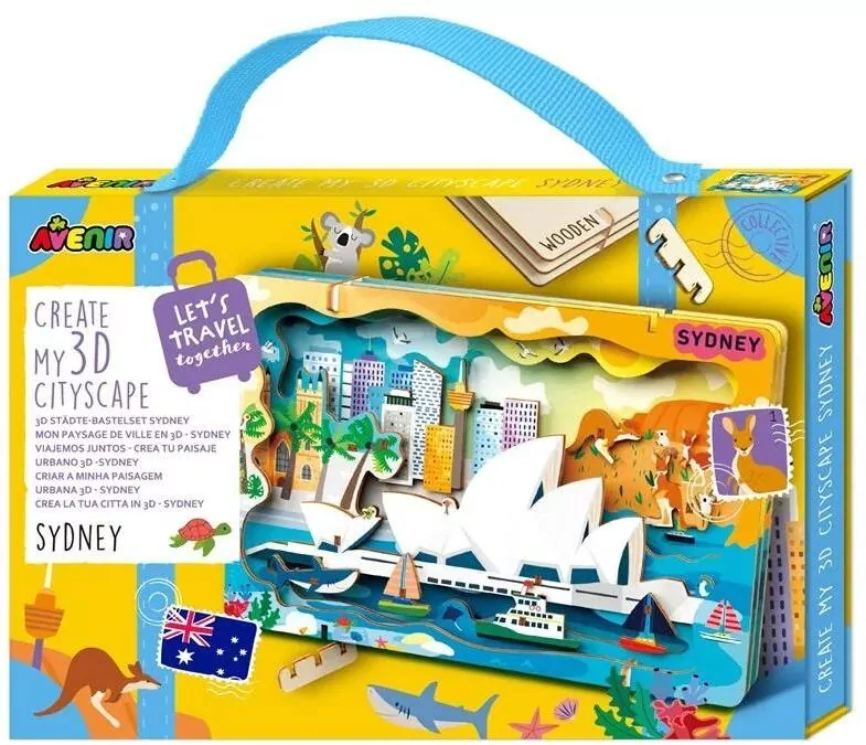 Stwórz pejzaż miejski Sydney - puzzle drewniane 3D - tantis.pl