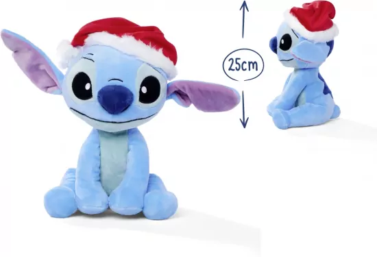 Disney Stitch Mikołaj 25cm