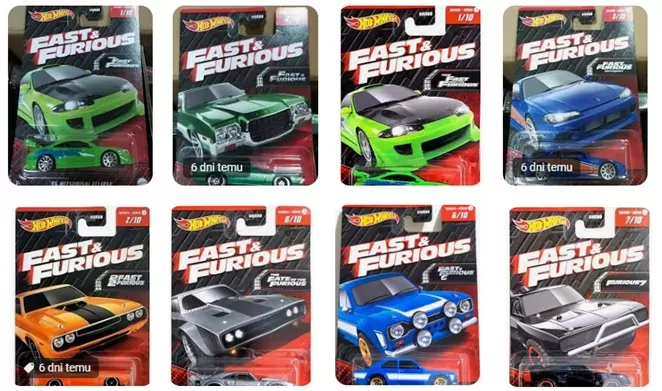 Hot Wheels Autko Szybcy i wściekli mix HNR88 MATTEL p24 mix cena za 1 szt - tantis.pl