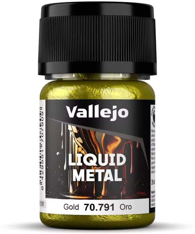 Vallejo: 70.791 - Liquid Metal - Gold (35 ml) - tantis.pl