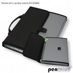 Teczka A4 z rączką. Czarna - tantis.pl