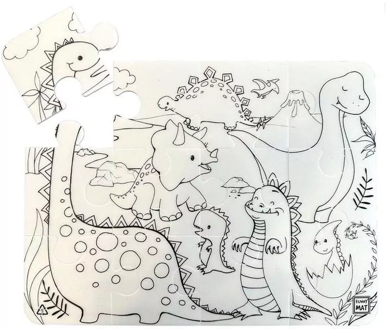 Puzzle Dinozaury Funny Mat STRIGO - tantis.pl