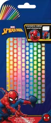 Kredki Spiderman 12 kolorów + gumka + temperówka