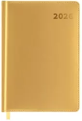Kalendarz książkowy 2026 A5 złoty EASY