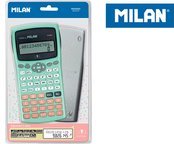 Kalkulator naukowy 240 funkcji silver MILAN - tantis.pl