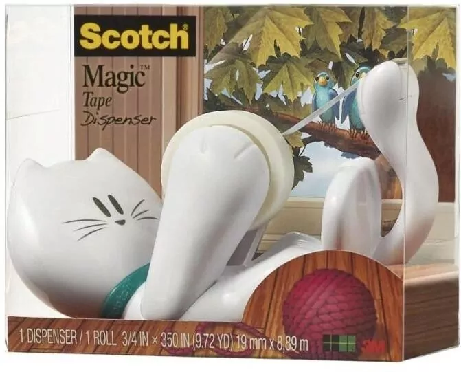 Podajnik do taśmy Scotch w kształcie kotka - tantis.pl