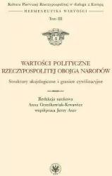 Wartości polityczne Rzeczypospolitej Obojga Narodów. Struktury aksjologiczne i granice cywilizacyjne
