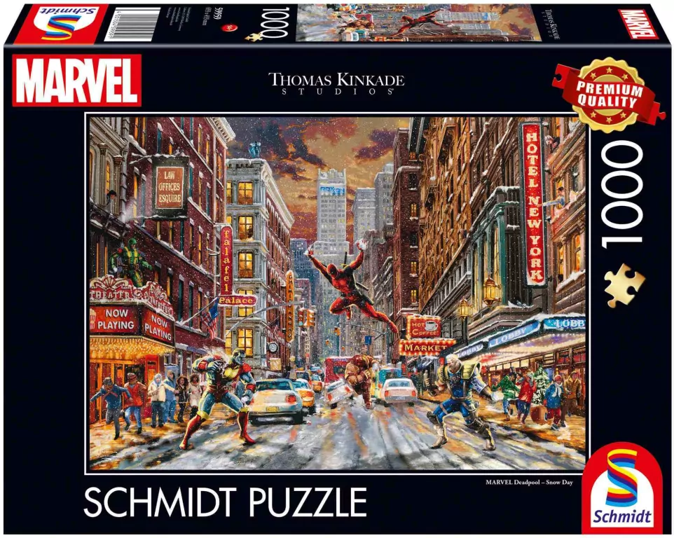Puzzle PQ 1000 Thomas Kinkade Deadpool Marvel G3 - tantis.pl