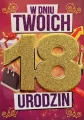 Karnet Urodziny 18 damskie - tantis.pl