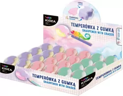 Temperówka z gumką  KIDEA