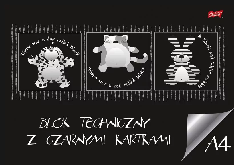 Blok techniczny A4 z czarnymi kartkami - tantis.pl
