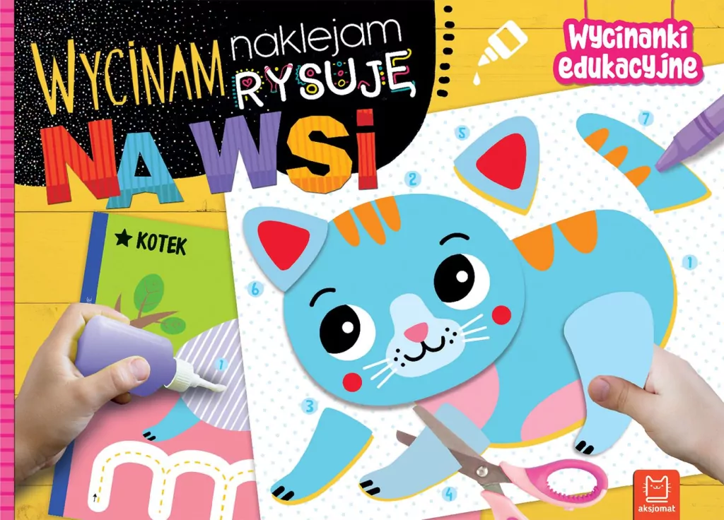 Na wsi.  Wycinam, naklejam, rysuję. Wycinanki edukacyjne - tantis.pl