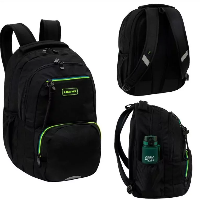 Plecak Head Black Green-Blue ASTRA - tantis.pl