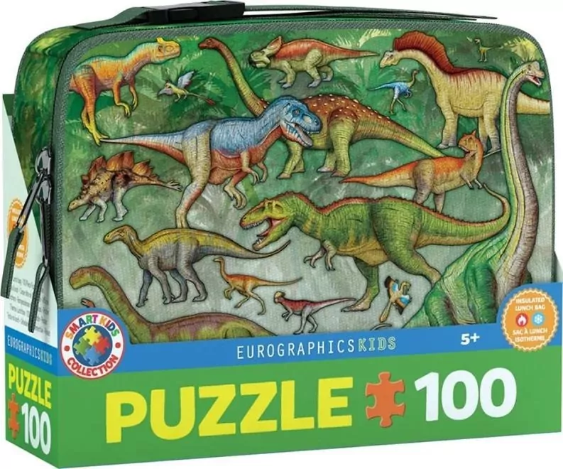 Puzzle 100 z lunch box Dinosaur 9100-0098 - tantis.pl