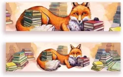 Zakładka kartonowa. Lis