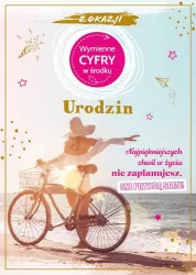 Karnet. Urodziny z wymiennymi cyframi