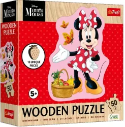 Puzzle drewniane 50 Wesoła Minnie TREFL