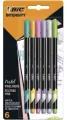 BIC. Cienkopisy Intensity Fine mix Pastel, 6 kolorów - tantis.pl