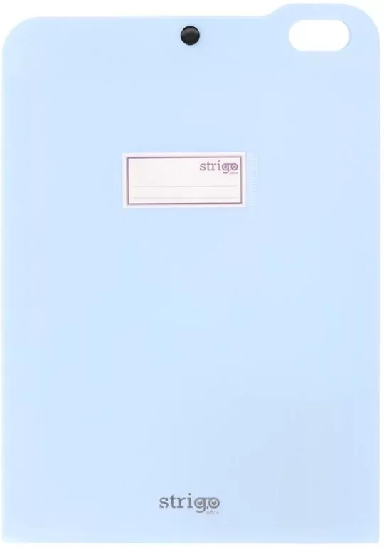 Teczka Vfile A4 z 5 przekładkami błękitna STRIGO - tantis.pl