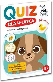 Quiz dla 4-latka. Książka z naklejkami. Kapitan Nauka - tantis.pl
