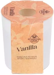Świeczka sojowa Powąchaj mnie Vanilla biała 130ml