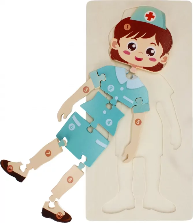 Układanka drewniana. Pielęgniarka - tantis.pl