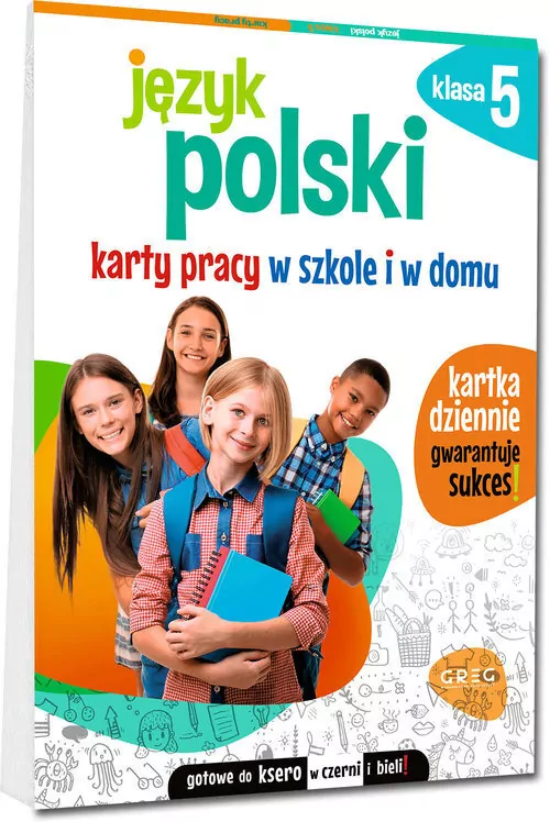 Język polski. Klasa 5. Karty pracy w szkole i w domu - tantis.pl