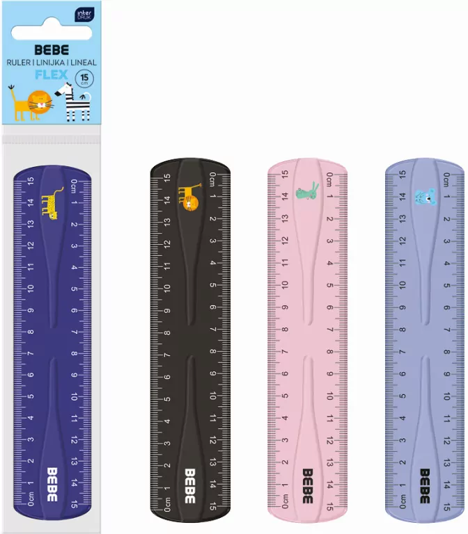 Linijka Flex 15cm Bebe Kids mix - tantis.pl