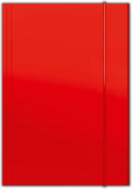 Teczka z gumką A4 Plus Top, czerwona. - tantis.pl