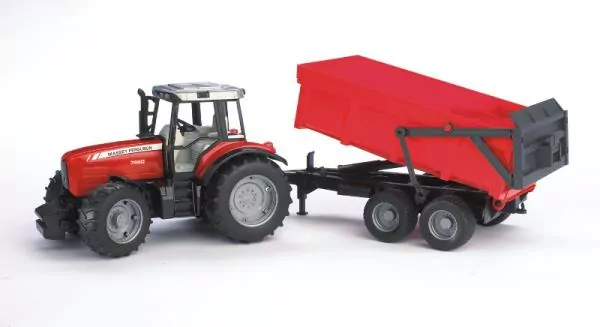 Traktor Massey Ferguson 7480 z przyczepą wywrotką - tantis.pl