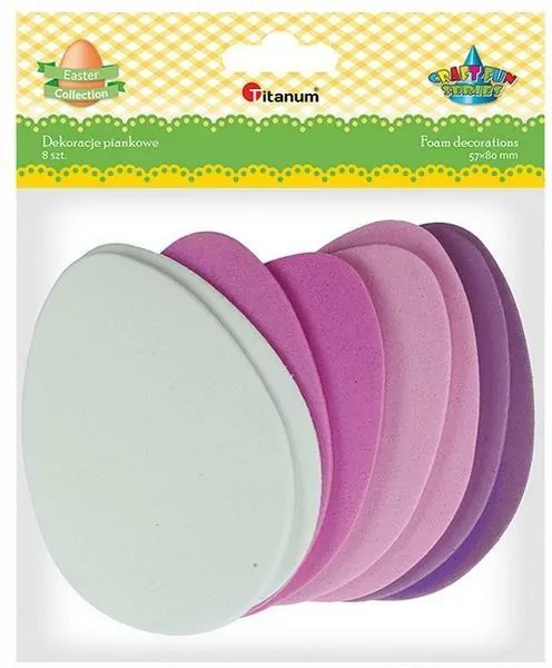 Piankowe Jaja 57x80 mm mix kolorów - tantis.pl