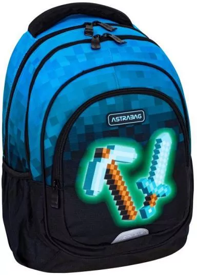 Plecak Astrabag Blue Pixel AB330 ASTRA - tantis.pl