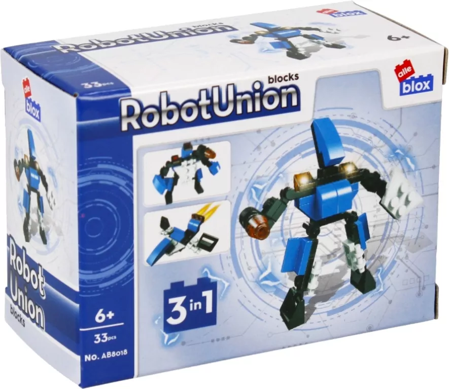 Klocki konstrukcyjne. Robot. 33 elementy - tantis.pl