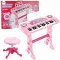 Pianinko z mikrofonem różowe - tantis.pl