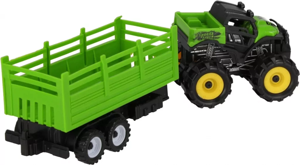 Traktor na baterie + auto terenowe i akcesoria Mega Creative 31x20x8cm - tantis.pl