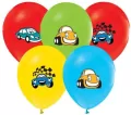 Balony lateksowe Samochody z kreskówek 30cm 5szt - tantis.pl