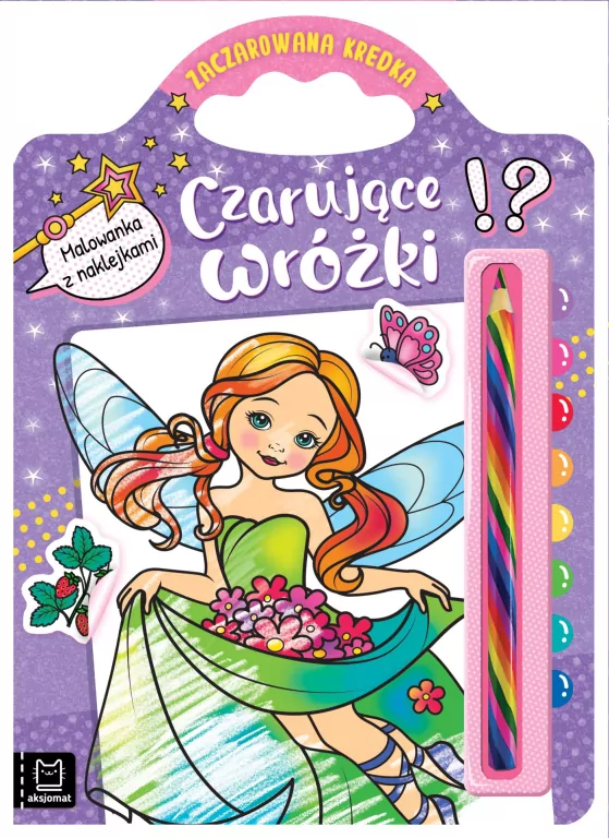 Czarujące wróżki. Malowanka z naklejkami - tantis.pl