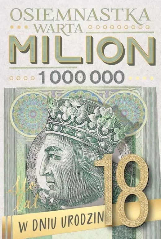 Karnet Urodziny 18 - tantis.pl