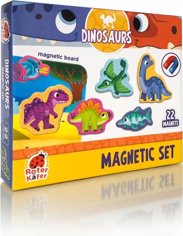 Zestaw magnesów. Dinozaury - tantis.pl