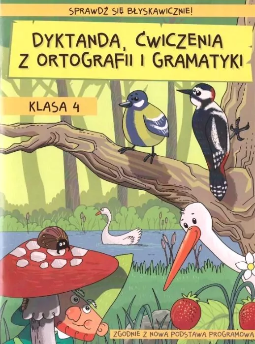 Dyktanda, ćwiczenia z ortografii i gramatyki. Klasa 4 - tantis.pl