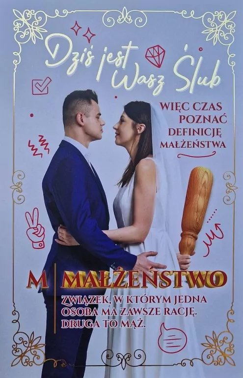 Karnet Ślub - Wałek - tantis.pl