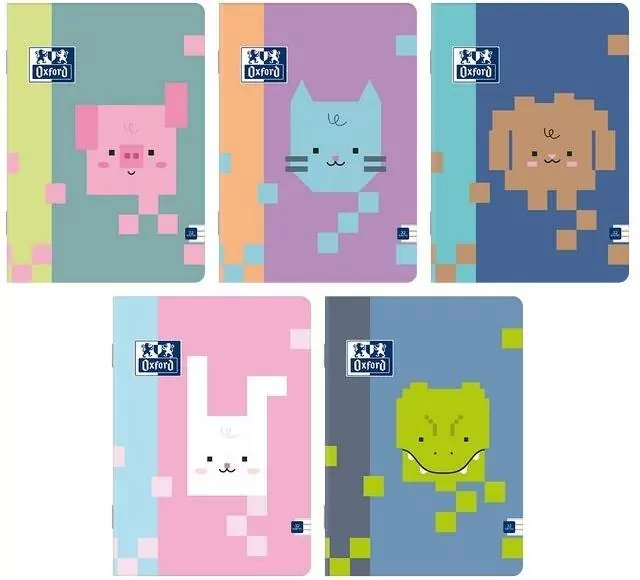 Zeszyt A5/32K linia Zoo Blocks  OXFORD - tantis.pl