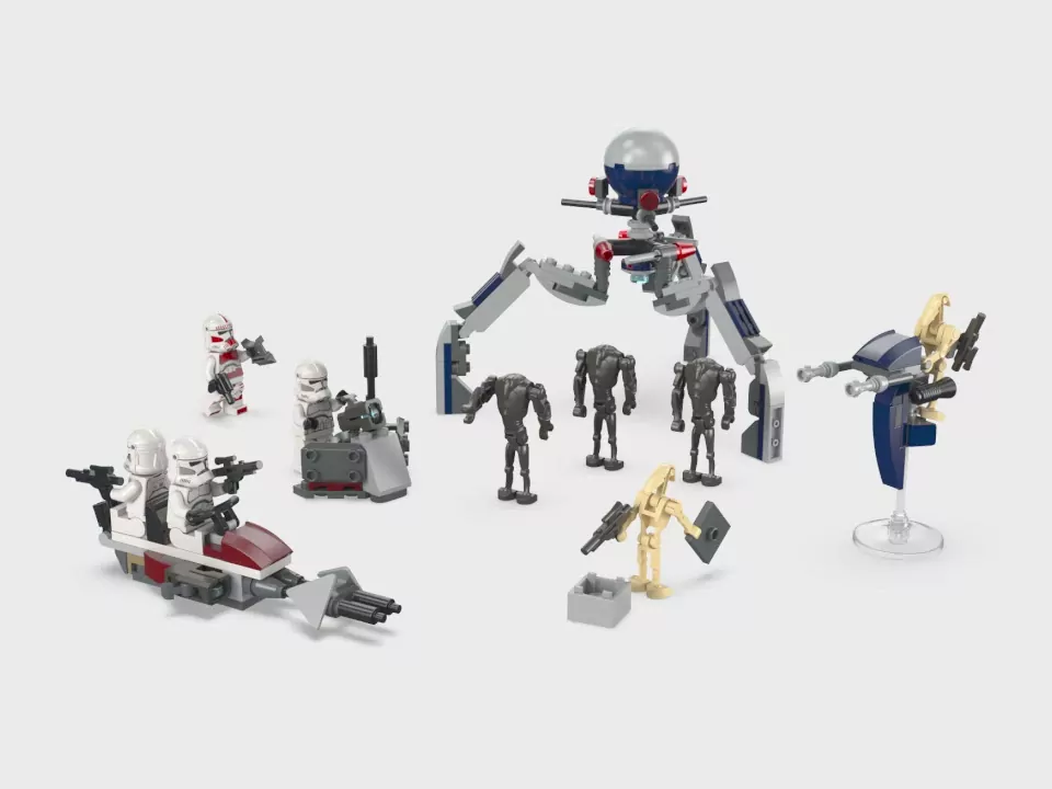 LEGO® Star Wars™. Zestaw bitewny z żołnierzem armii klonów™ i droidem bojowym™ - tantis.pl