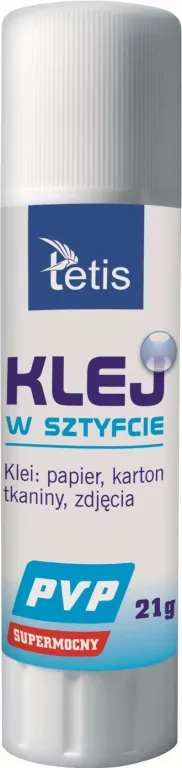 Klej w sztyfcie PVP (bezbarwny) 21 g. 12 sztuk - tantis.pl